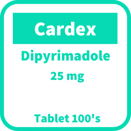 Image of CARDEX DIPYRIMADOLE 25MG TABLET 100'S