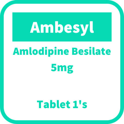 Image of AMBESYL AMLODIPINE BESILATE 5MG TABLET 1'S