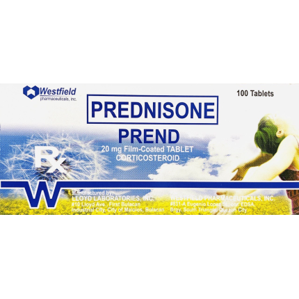 Image of PREND PREDNISONE 20MG FILM-COATED TABLET 100'S