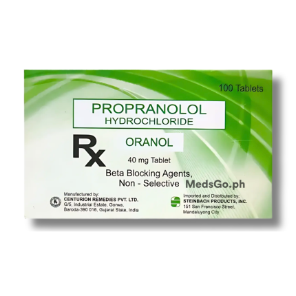 Image of ORANOL PROPRANOLOL HYDROCHLORIDE 40MG TABLET 100'S