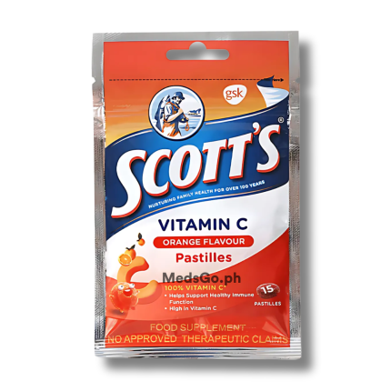 Image of SCOTT'S VITAMIN C 30MG PASTILLE 15'S ORANGE