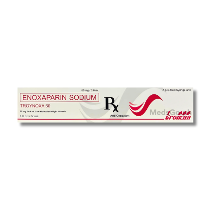 TROYNOXA 60 Enoxaparin 60mg / 0.6ml Solution for Injection 0.6ml - 1 ...