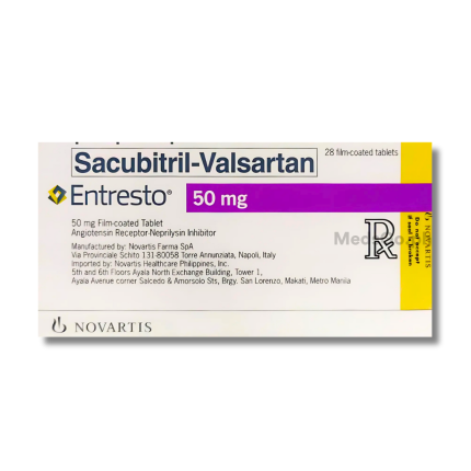 Image of ENTRESTO SACUBITRIL / VALSARTAN SODIUM 24.3MG / 25.7MG FILM-COATED TABLET 14'S
