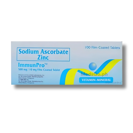 IMMUNPRO 1 Tablet - Ascorbic Acid / Zinc 500mg / 10mg price in the ...