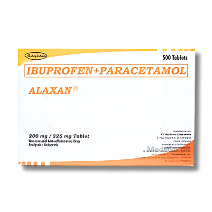 ALAXAN Ibuprofen / Paracetamol 200mg / 325mg Tablet 1's price in the ...