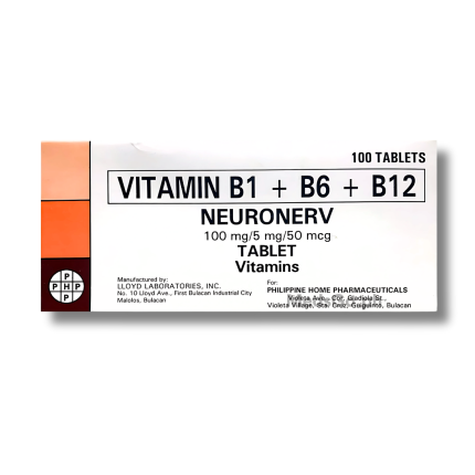 NEURONERV Vitamin B Complex 100mg / 5mg / 50mcg Tablet 1's price in the ...