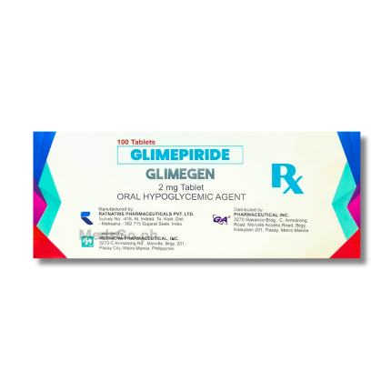 Image of GLIMEGEN GLIMEPIRIDE 2MG - 1 TABLET