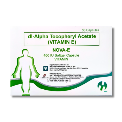 Image of NOVA-E VITAMIN E 400IU - 1 SOFTGEL CAPSULE