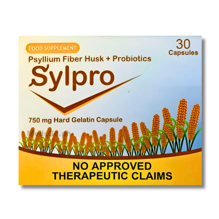 Image of SYLPRO PSYLLIUM FIBER HUSK / PROBIOTICS CAPSULE 1'S