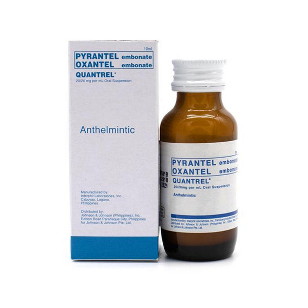 Image of QUANTREL OXANTEL EMBONATE / PYRANTEL EMBONATE 20MG / 20MG PER ML SUSPENSION 10ML