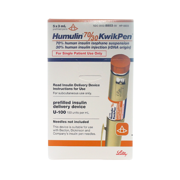 Image of HUMULIN 70/30 KWIKPEN INSULIN HUMAN (RDNA) 100IU / ML SUSPENSION FOR SC INJECTION 3ML 1'S