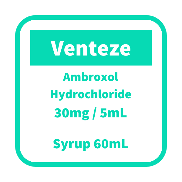 Image of VENTEZE AMBROXOL HYDROCHLORIDE 30MG / 5ML SYRUP 60ML