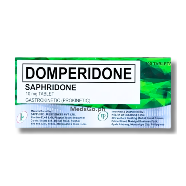 Image of SAPHRIDONE DOMPERIDONE 10MG - 1 BOX X 100 TABS