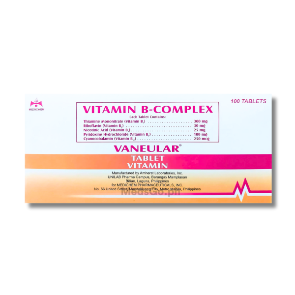 Image of VANEULAR VITAMIN B COMPLEX TABLET 1'S
